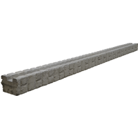 Beckers Betonzaun Anfangspfosten 'Mediterran Klassik Stein' 12,5 x 12 x 275 cm grau