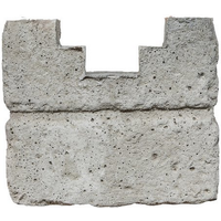 Beckers Betonzaun Anfangspfostenkappe 'Mediterran Klassik Stein' 20 x 20 x 10 cm
