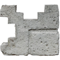 Beckers Betonzaun Eckkappe 'Mediterran Klassik Stein' 20 x 20 x 10 cm grau