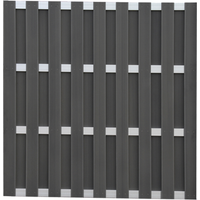 Zaunelement 'Matti' WPC/Aluminium anthrazitfarben 180 x 180 cm