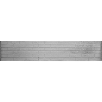 Beckers Betonzaun Betonzaunplatte 'Standard Stein Glatt' 200 x 38,5 x 3,5 cm grau