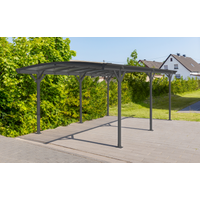 Westmann Carport 'Bergen' mit Runddach anthrazit Aluminium 505 x 300 x 220 cm