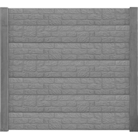 Beckers Betonzaun Betonzaunplatte 'Klassik Romania' betongrau 184 x 26 x 4,8 cm