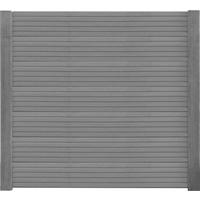 Beckers Betonzaun Zaunplatte 'Klassik Linear' betongrau 184 x 3,5 x 26 cm