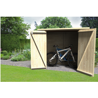 décor et jardin Fahrradgarage 'Bike-Box' Fichtenholz naturbelassen 182 x 88 cm