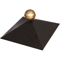 Karibu Pavillonhaube 'Karibu' schwarz 35,5 x 35,5 cm