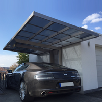 Ximax Einzelcarport 'Neo Typ 90 Standard' Aluminium edelstahlfarben 276 x 495 x 234 cm