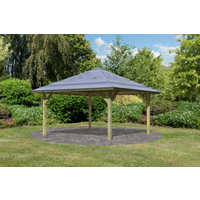 Karibu Karibu Pavillon 'Holm' Fichte kesseldruckimprägniert 359 x 359 cm