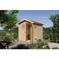 Karibu Gartenhaus 'Kolle 3' Fichtenholz naturbelassen 180 x 184 x 222 cm