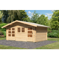 Karibu Mittelwandhaus 'Vagor 2' naturbelassen 526 x 273 x 390 cm
