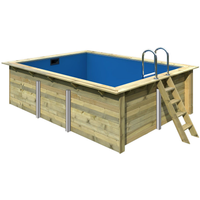 Karibu Massivholzpool 'Pool 2' naturbelassen 440 x 124 x 353 cm