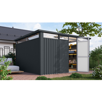 Karibu Metallgerätehaus 'Polaris 4' anthrazit 376 x 220 x 343 cm
