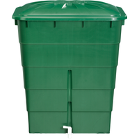 GARANTIA Regentonne 'Basic-Line' tannengrün 300 l mit Hahn