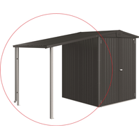 Biohort Seitendach dunkelgrau-metallic 156 x 150 cm für Gerätehaus 'Europa' Gr. 2/3/4A