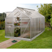 Vitavia Gewächshaus 'Triton 6200' 198 x 315 cm mit 4 mm Hohlkammerplatten silbern
