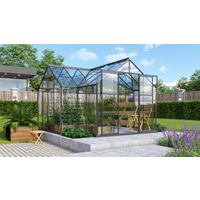 Vitavia Gewächshaus 'Sirius Orangerie' 381 x 381 cm mit 3 mm Sicherheitsglas schwarz