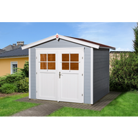 Weka Blockbohlenhaus 'Luna 1' grau