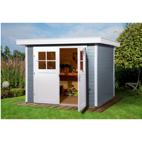 Weka Blockbohlenhaus 'Vinea Color plus' Größe 3, grau