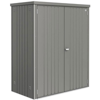 Biohort Geräteschrank 2, 155 x 83 cm Quarzgrau metallic