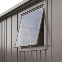 Biohort Fenster quarzgrau-metallic 50 x 60 cm für Gerätehaus 'Europa'