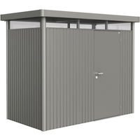 Biohort Gerätehaus 'HighLine 1' 275 x 155 cm Quarzgrau metallic