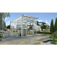 Vitavia Gewächshaus 'Aphrodite 7800' 269,9 x 275,4 cm mit 3 mm Sicherheitsglas/10 mm Hohlkammerplatten aluminiumfarben