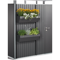 Biohort Pflanzgefäß 'FloraBoard' dunkelgrau-metallic für Gerätehaus 'AvantGarde', 'HighLine', 'Panorama'