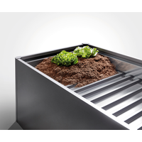 Biohort Zwischenboden dunkelgrau-metallic 100 x 50 x 3 cm, für Hochbeet