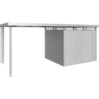 Biohort Seitendach silber-metallic 282 x 235 x 222 cm für Gerätehaus 'HighLine' H3