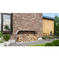 Vitavia Kaminholzregal 'Ardor 401' blankfarben 210 x 100 x 40,1 cm