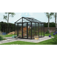 Vitavia Gewächshaus 'Zeus Comfort 8100' 266,2 x 324,2 cm mit 16 mm Hohlkammerplatten schwarz