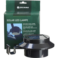 Juliana LED-Solar-Lampe für Gewächshäuser schwarz