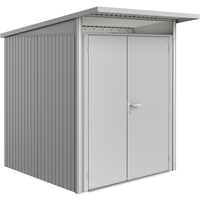 Biohort Gerätehaus 'AvantGarde' Gr. A1 silber-metallic 180 x 220 cm, mit Doppeltür schmal