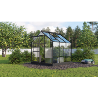 Vitavia Gewächshaus 'Planet 3800' 192,2 x 192,2 cm mit 3 mm Sicherheitsglas schwarz