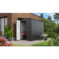 Globel Anlehn-Gerätehaus 'Lean-To L58' anthrazit 144 x 234 cm