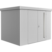 Biohort Gerätehaus 'Neo 2C' silber-metallic 292 x 236 cm mit Doppeltür