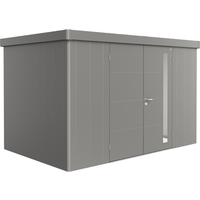 Biohort Gerätehaus 'Neo 2D' quarzgrau-metallic 348 x 236 cm mit Doppeltür