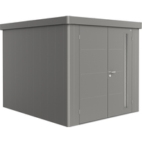 Biohort Gerätehaus 'Neo 3B' quarzgrau-metallic 236 x 292 cm mit Doppeltür