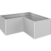 Biohort Hochbeet 'L 2x1' silber 201 x 201 x 77 cm