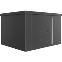 Biohort Gerätehaus 'Neo 3D' dunkelgrau-metallic 348 x 292 cm mit Doppeltür