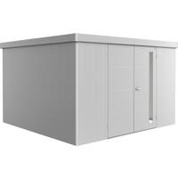 Biohort Gerätehaus 'Neo 4D' silber-metallic 348 x 348 cm mit Doppeltür