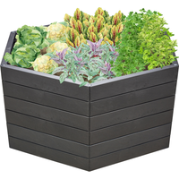 GARANTIA Hochbeet 'Ergo XL 75 Stone' anthrazit 145 x 75 x 145 cm