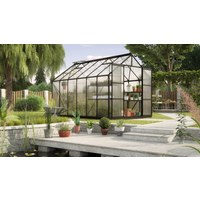 Vitavia Gewächshaus 'Uranus 9900' 254 x 379 cm mit 6 mm Hohlkammerplatten schwarz