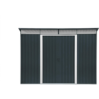 Metallgerätehaus 'Skylight' anthrazit/weiß 263,5 x 184,3 x 201,8 cm