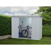 Yardmaster Metallgerätehaus 'Titanium 64PZ' silbergrau 198 x 119 x 174 cm, mit Bodenrahmen