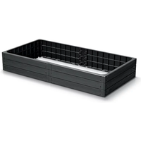 Hochbeet 'Base Woody' 149 x 75,6 x 25 cm anthrazit