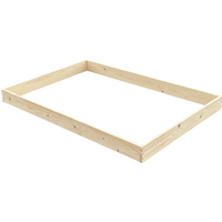 Hochbeet 120 x 9,5 x 80 cm aus Holz natur
