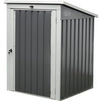 Westmann Mülltonnenbox anthrazit Metall 101 x 104 x 134 cm, integriertes Schloss