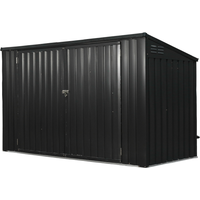 Westmann Mülltonnenbox dunkelgrau Metall für 2 Mülltonnen a' 240 l 100 x 172 x 131 cm