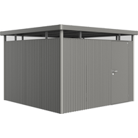 Biohort Gerätehaus 'HighLine H6' 315 x 315 cm quarzgrau-metallic mit Standardtür